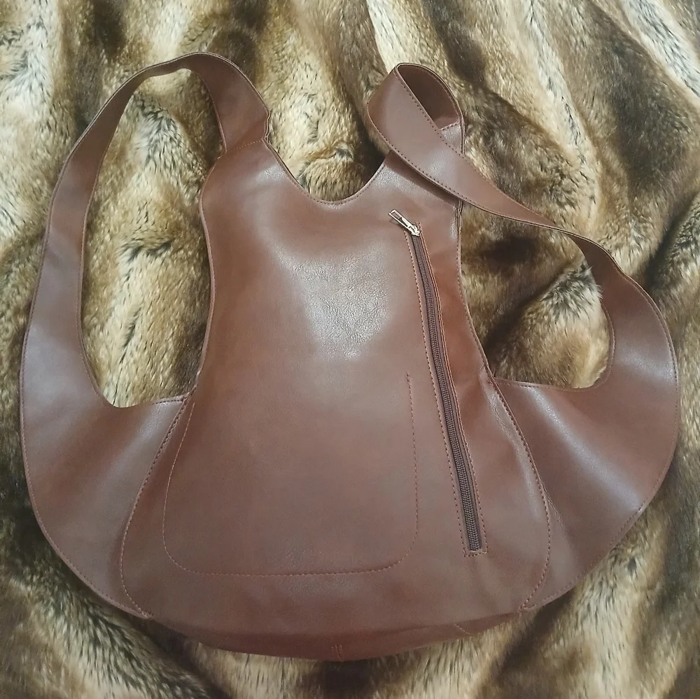 Rugged Vintage FAUX Leather Backpack - Oil-WaxedPU, Waterproof Daypack Unisex​​​